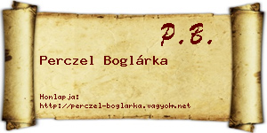 Perczel Boglárka névjegykártya