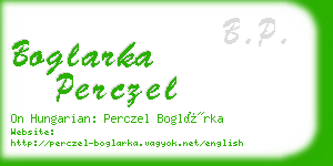 boglarka perczel business card